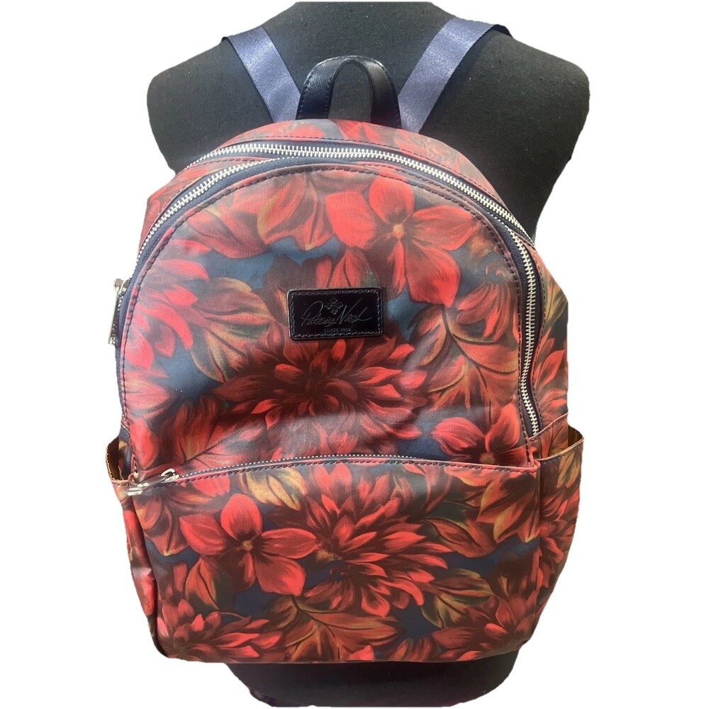 Patricia Nash Rustic Mums Beet Backpack Travel Carry On Bag Western Boho Chic